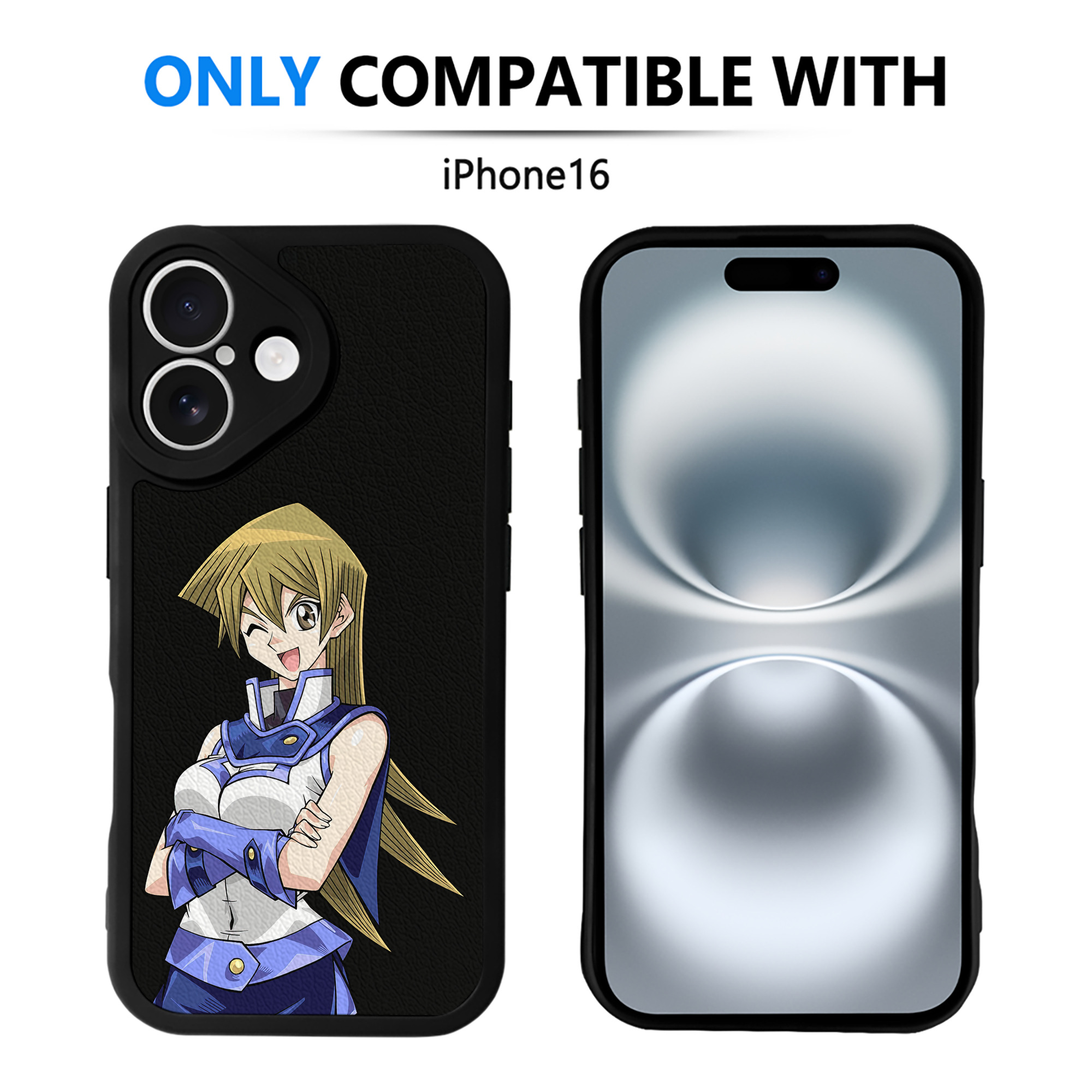 遊☆戯☆王 Yu-Gi-Oh! 【iPhone 16シリーズ対応】シリコンスマホケース（レザー調） 材質：シリコン